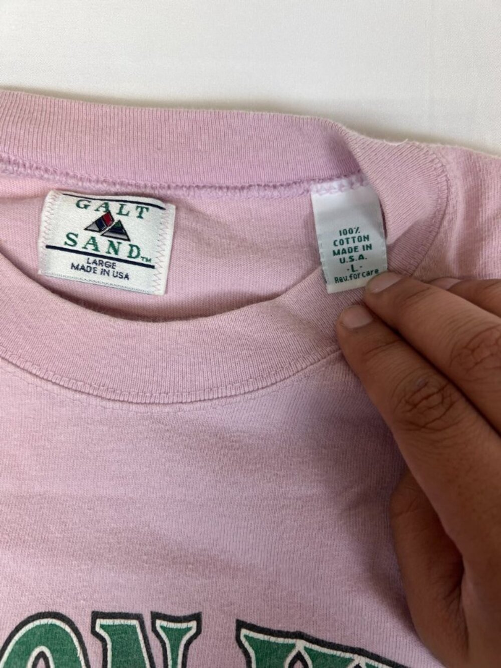 Vintage Galt Sand Men's Golf T-Shirt Large Pink Graphic Cartoon Humor Tee - Picture 3 of 5